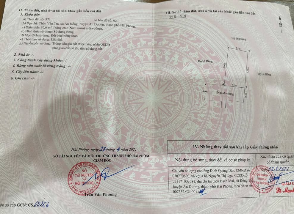 Đất nền Vân Tra, An Đồng, An Dương 50m² chỉ 1.5 tỷ - Vị trí đẹp, gần trung tâm!