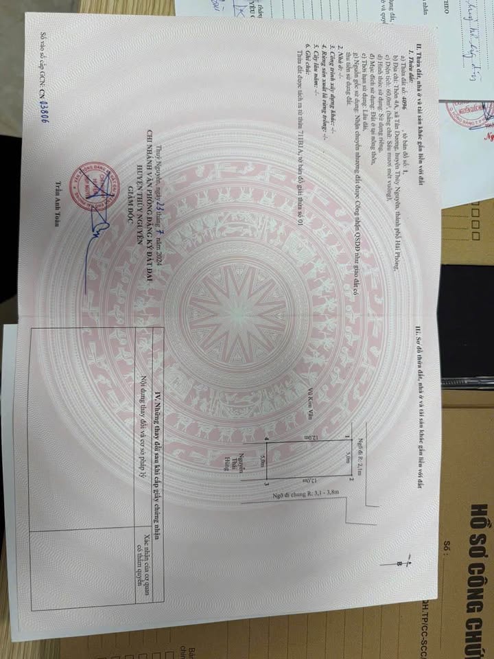 Đất nền Tân Dương Thủy Nguyên 60m² giá 2.1 tỷ - Lô góc đẹp, vị trí lý tưởng!