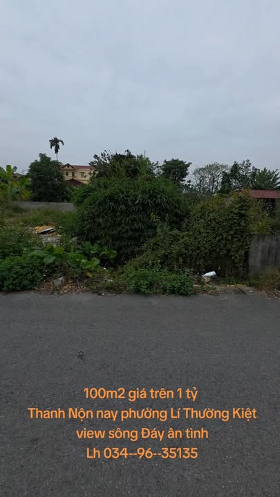 Đất nền 100m² phường Lí Thường Kiệt, giá 1 tỷ - Sổ đỏ chính chủ, mặt tiền 4,5m