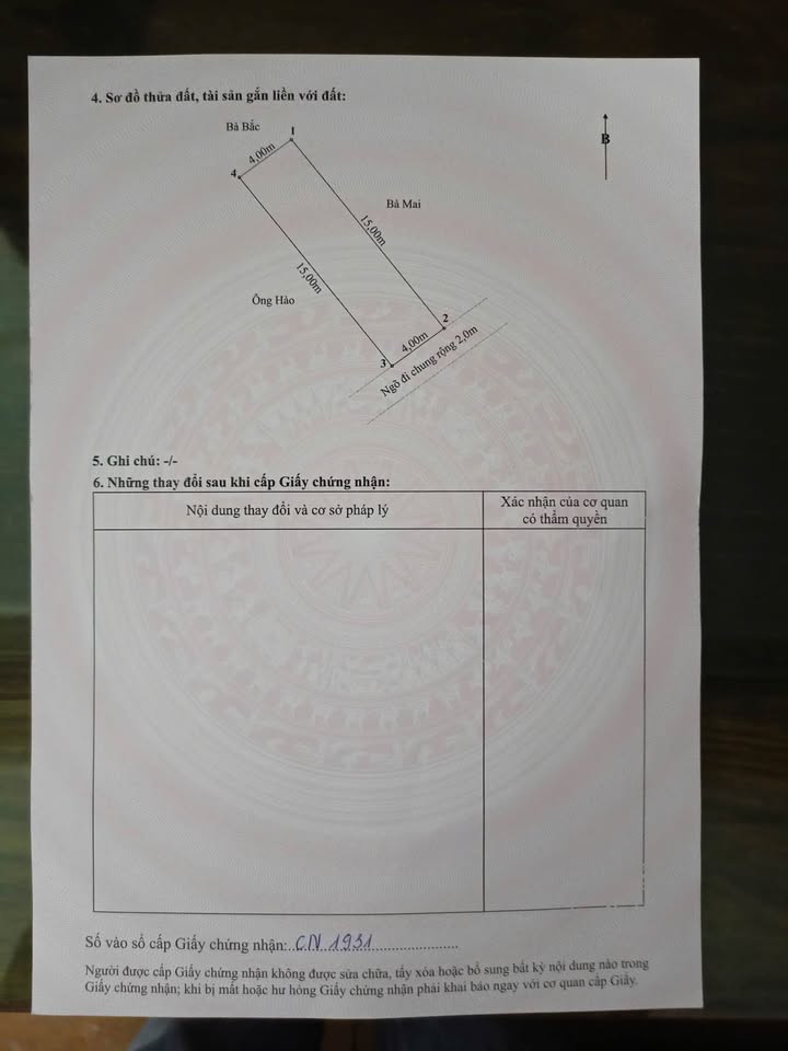 Đất nền tại Thiên Lôi, An Biên 60m² giá 2.55 tỷ - Tặng nhà trọ sử dụng tốt!