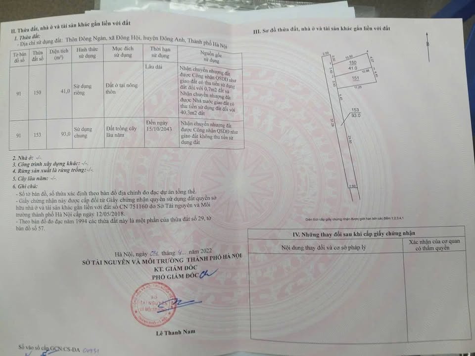 Đất nền chính chủ xã Đông Hội, Đông Anh, 41m² giá chỉ 4 tỷ - Vị trí đắc địa, thích hợp đầu tư!