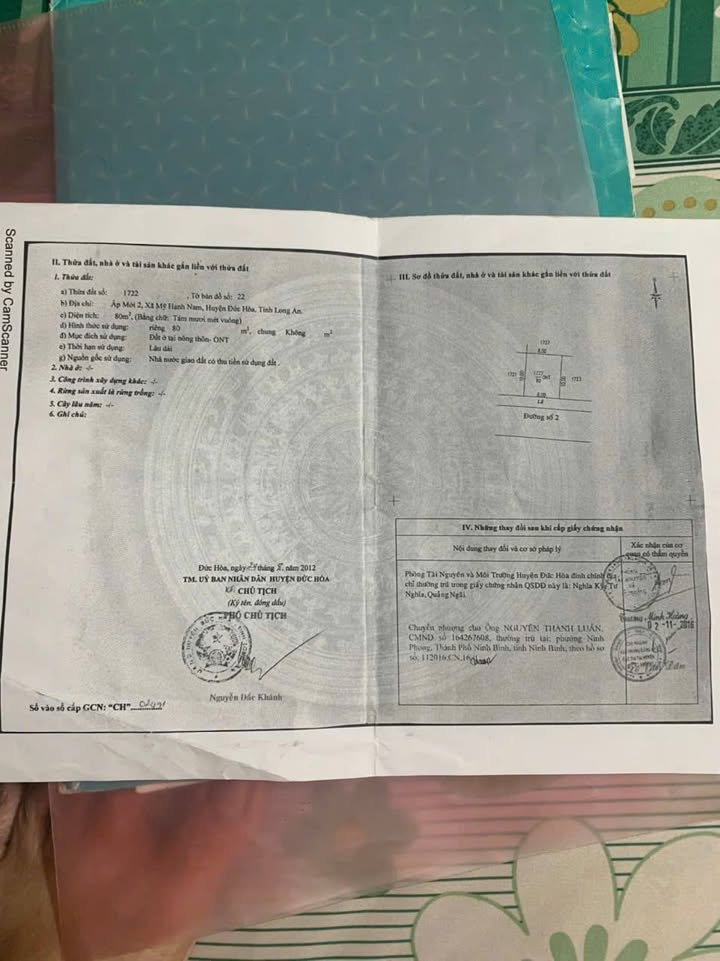 Đất thổ cư 80m² tại ấp Mới 2, xã Mỹ Hạnh Nam, Đức Hòa - Giá chỉ 1 tỷ VND, thương lượng ngay!