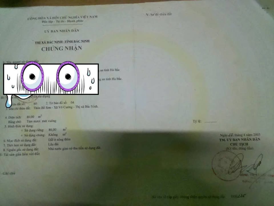 Đất Bồ Sơn Bắc Ninh 94m² giá 8 tỷ - Sổ đỏ chính chủ, ô tô tránh nhau!