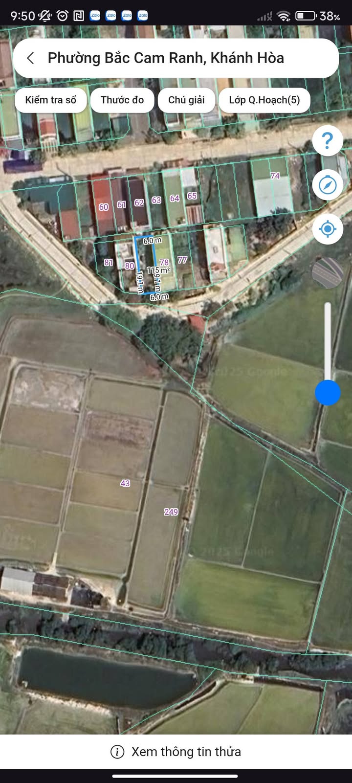 Đất thổ cư 114m² tại Vùng 4 Hải Quân - Cam Ranh - Giá chỉ 36 triệu/m²