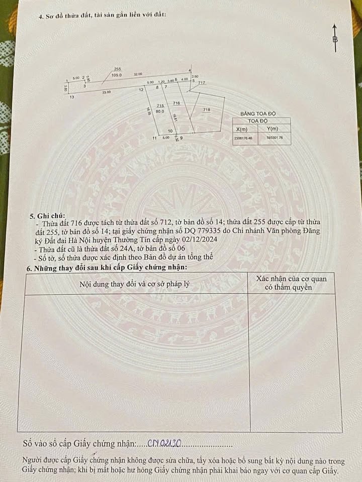 Đất nền 80m² tại xã Chương Dương, Hoàn Kiếm - Vị trí vàng, giá tốt!