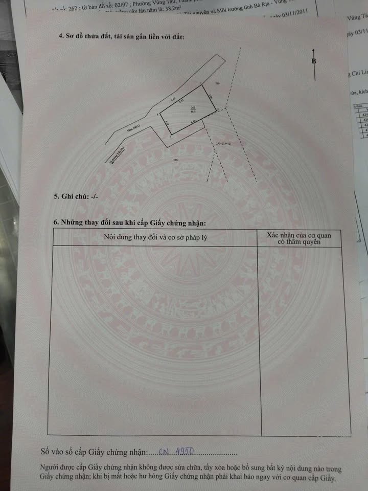 Đất nông nghiệp hẻm xe máy Trần Phú, Vũng Tàu 38,2m² giá 850 triệu - Đầu tư lý tưởng!