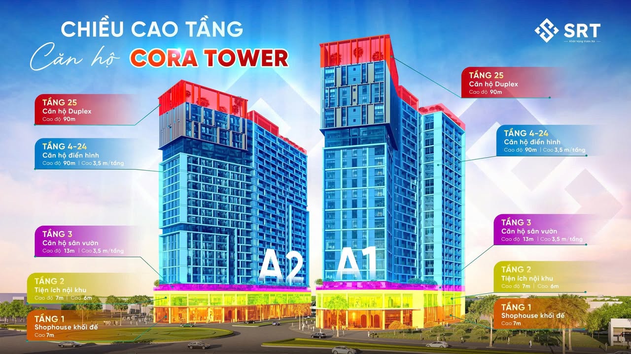 Căn hộ Cora Tower Đà Nẵng 73m² giá 3,879 tỷ - Sẵn sàng vào ở ngay!