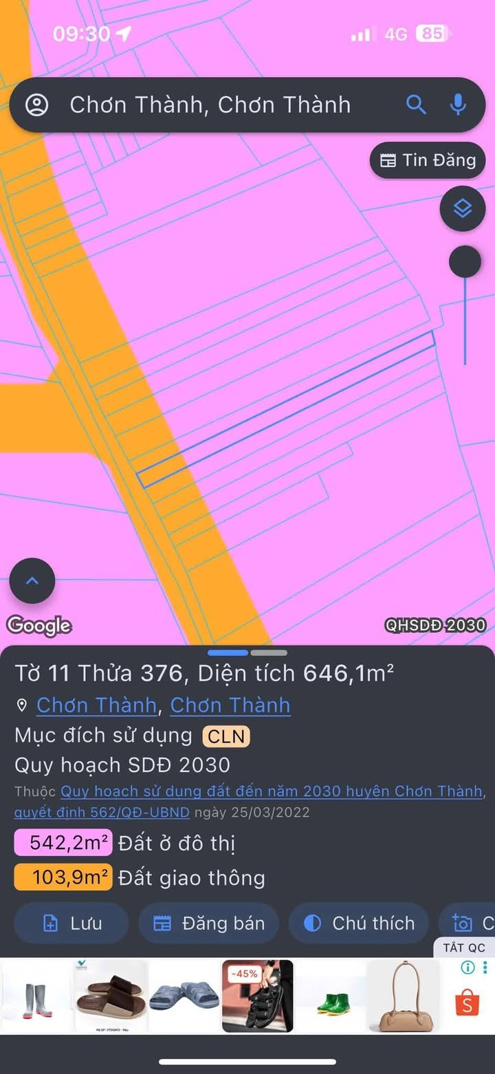 Đất nền Chơn Thành 642m² sổ hồng - Giá thỏa thuận cực tốt!