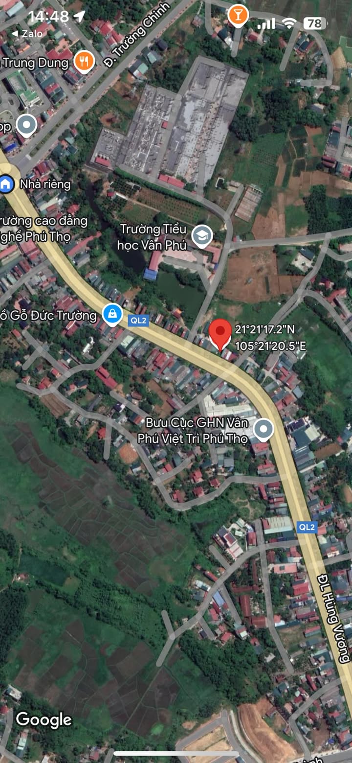 Đất nền 80m² khu 4B Vân Phú giá chỉ 1.55 tỷ - Mặt tiền đường lớn, giao thông thuận lợi!