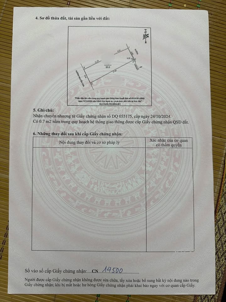 Đất nền mặt đường Nguyễn Trãi, Vinh 89m² giá 9 tỷ - Đầu tư sinh lời ngay!