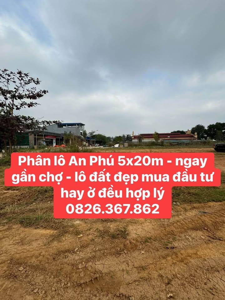Đất phân lô An Phú Tuyên Quang 100m² giá 3 tỷ - Vị trí đẹp, tiện ích gần chợ!