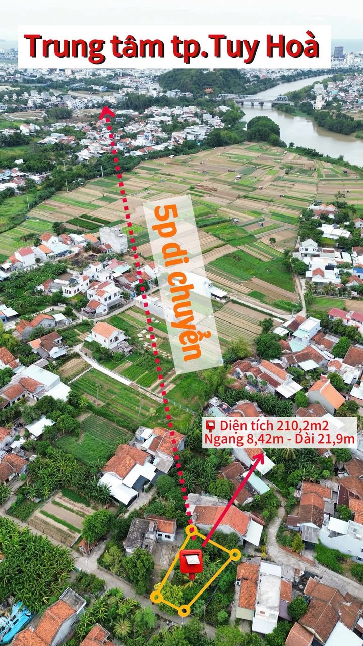 Đất nền Phường Tuy Hoà 210,2m² giá 1.47 tỷ - Đầu tư sinh lời ngay!