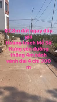 Đất nền 87,8m² tại Mễ Sở, Văn Giang - Đối diện đất Đấu giá Hoàng Trạch!