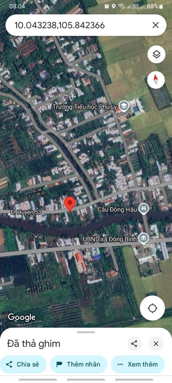 Đất nền đường Phù Ly, Bình Minh, Vĩnh Long 442.6m² - Cơ hội đầu tư tuyệt vời!