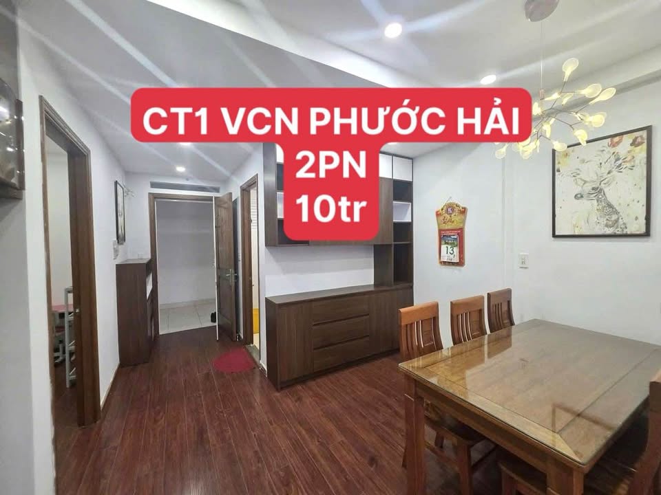 Căn hộ CT1 VCN Phước Hải Nha Trang 72m² giá 10 triệu - Full nội thất mới hoàn hảo!