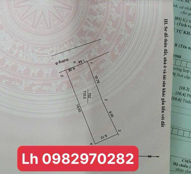 Đất thổ cư phường Tùng Thiện 110m² giá chỉ 2 tỷ - Đầu tư sinh lời ngay!