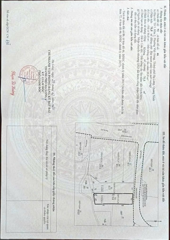 Đất nền Hạ Long 71m² giá 950 triệu - Hướng Bắc, khu dân cư thịnh vượng!