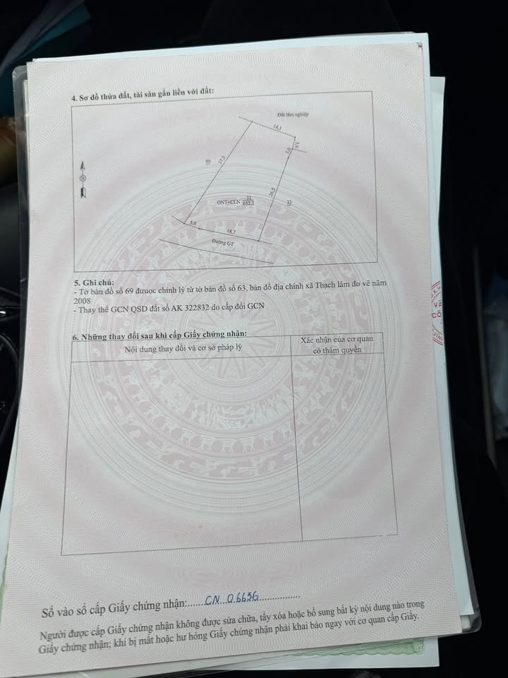 Đất thổ cư Thạch Lâm 165m² giá 4 triệu - Cách đường mòn HCM chỉ 100m!