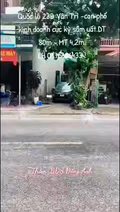 Nhà phố mặt tiền Quốc lộ 23B, Vân Nội, Đông Anh 80m² - Kinh doanh sầm uất