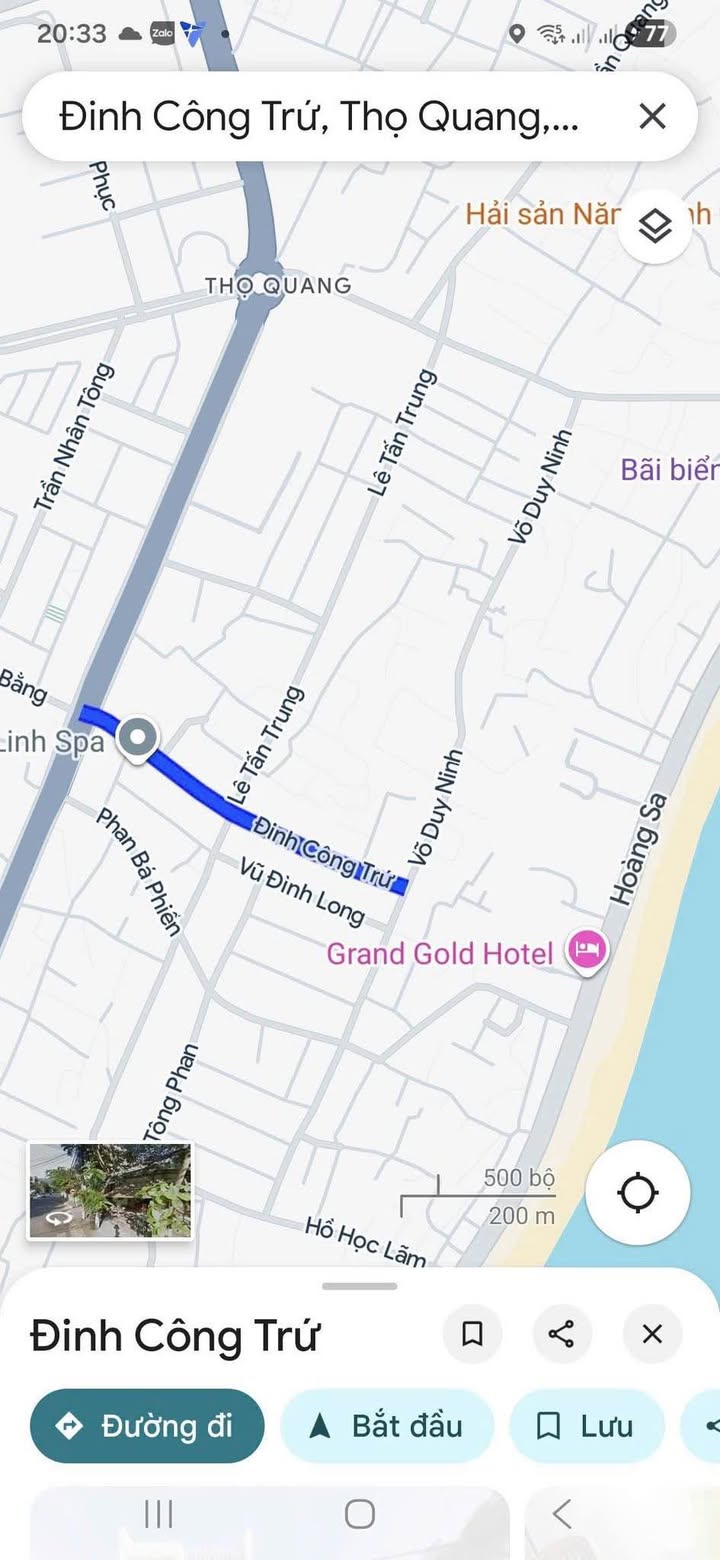 Đất nền Đinh Công Trứ 132m² giá 14 tỷ - Vị trí đắc địa sát bãi biển!