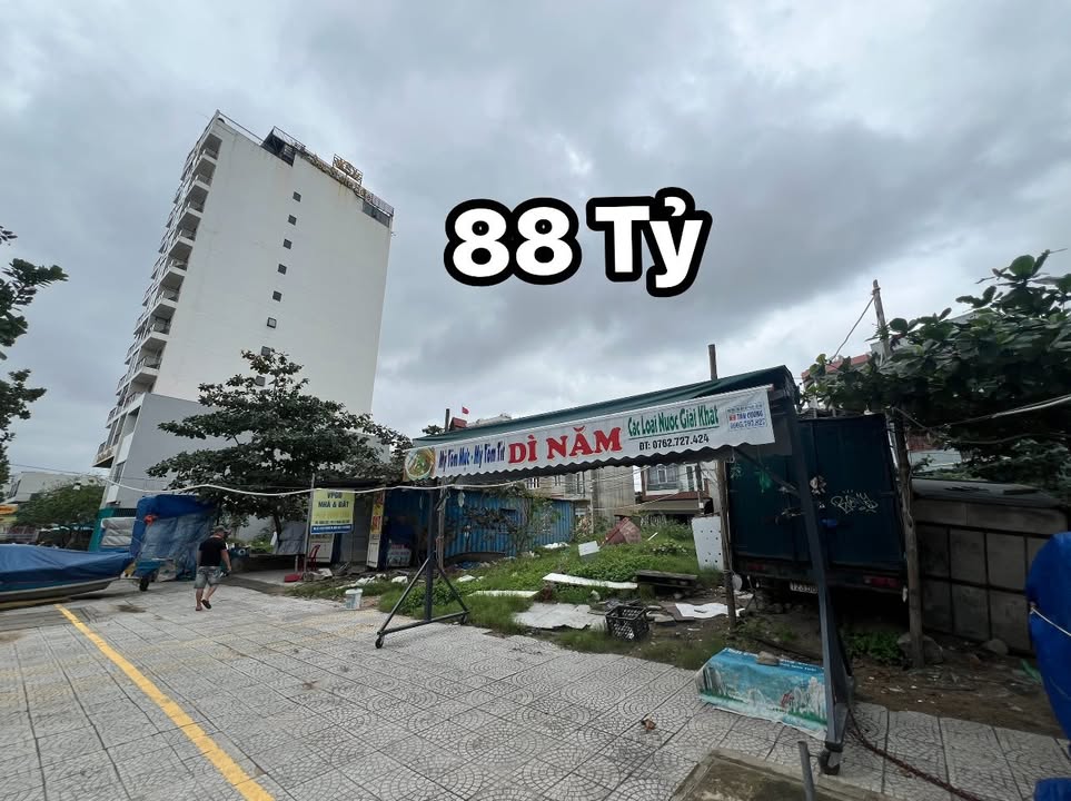 Đất nền Mân Thái Đà Nẵng 220m² giá 88 tỷ - Đối diện bãi tắm chỉ 3 bước chân!