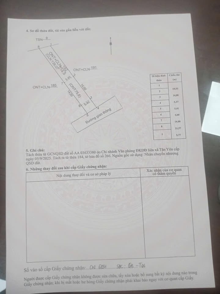Đất nền Ngọc Thiện, Tân Yên, Bắc Giang 215m² - Sổ đỏ chính chủ, sẵn sàng sang tên!
