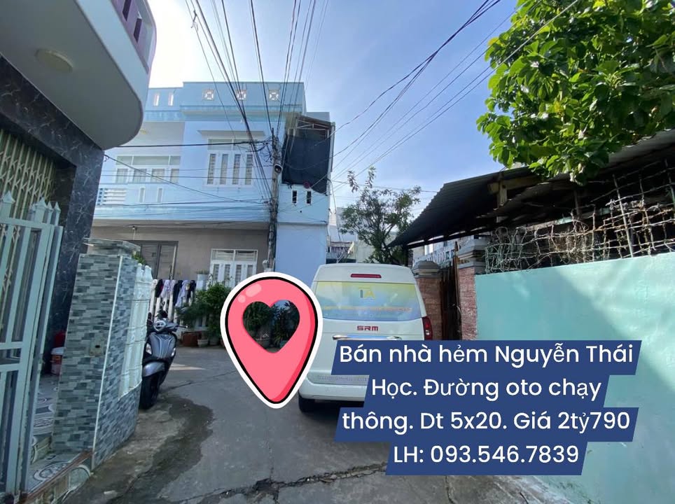 Nhà cấp 4 hẻm Nguyễn Thái Học, Tuy Hòa 100m² giá 2.79 tỷ - Sổ đỏ chính chủ!