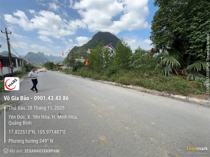 Đất thổ cư Yên Hóa, Minh Hóa 258m² - Gần trường học, giao thông thuận lợi!