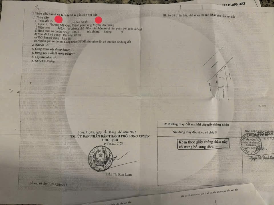 Đất nền đường Phạm Cự Lượng, Long Xuyên 2534m² giá 30 tỷ - Pháp lý rõ ràng, sang tên ngay!