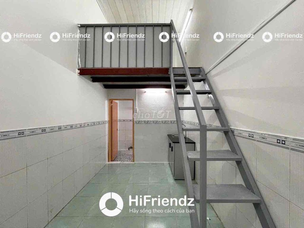 Dãy trọ trệt gác cao Tân Hòa Đông 22m² giá 2.5 triệu - An ninh 24/24!