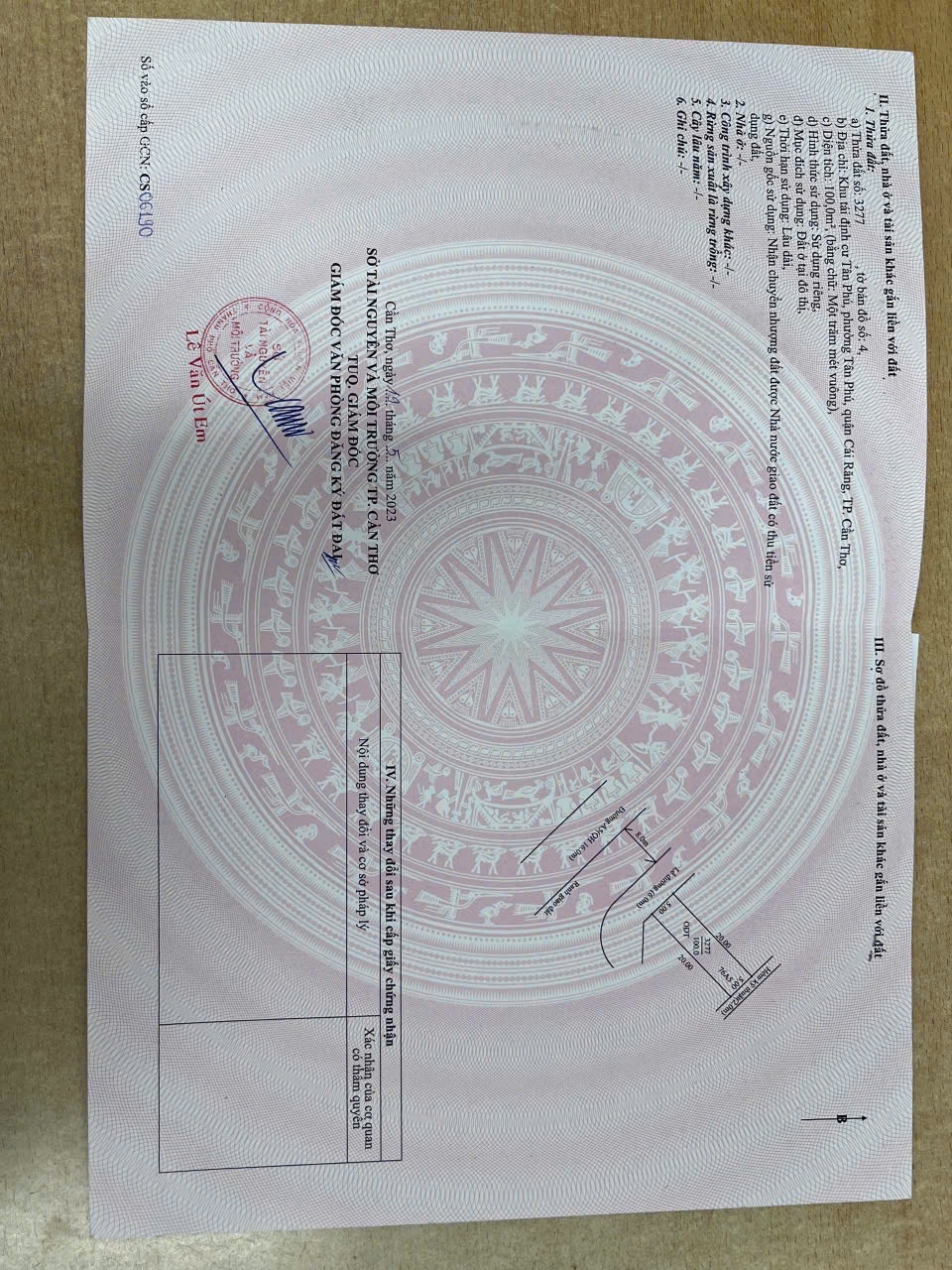 Đất nền KDC Tân Phú, Phường Hưng Phú, Cần Thơ 227,5m² - Sổ hồng thổ cư, giá 5 tỷ