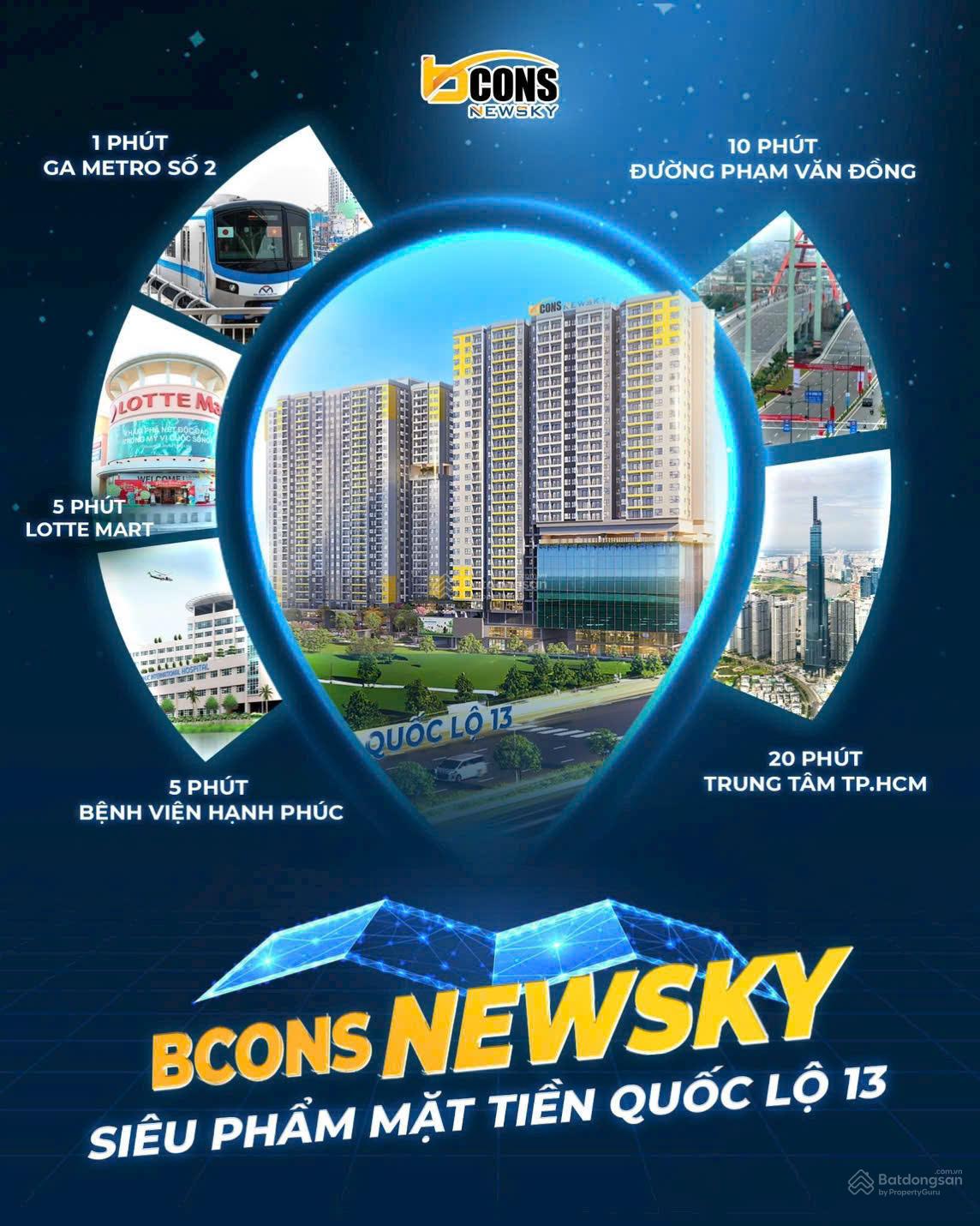 Căn hộ Bcons NewSky Lái Thiêu 47m² giá 2.3 tỷ - Sát Metro, tiện ích đỉnh cao!