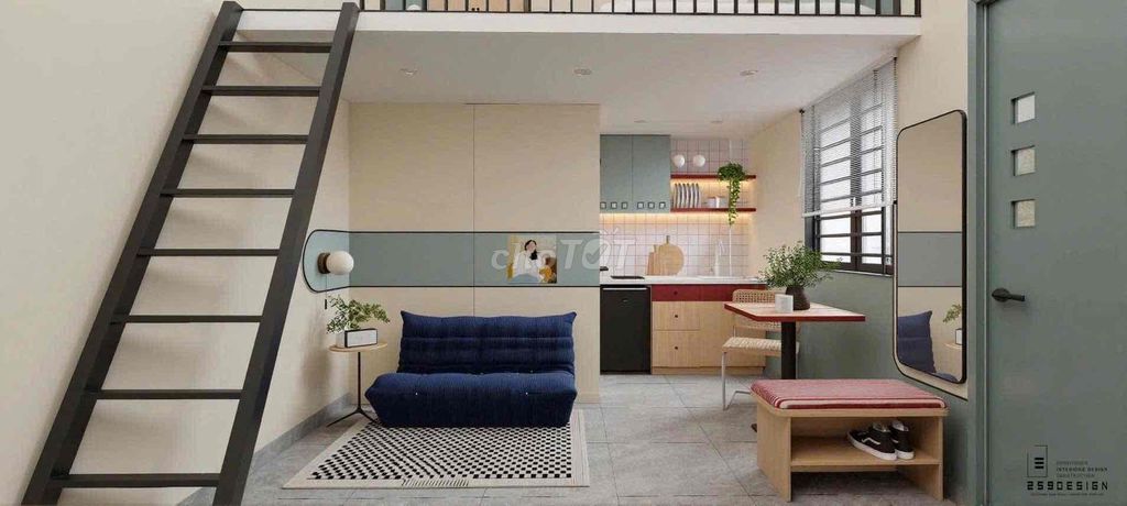 Phòng gác cao 40m² giá 4 triệu - Ngay Gigamall, thoáng mát, mới xây!