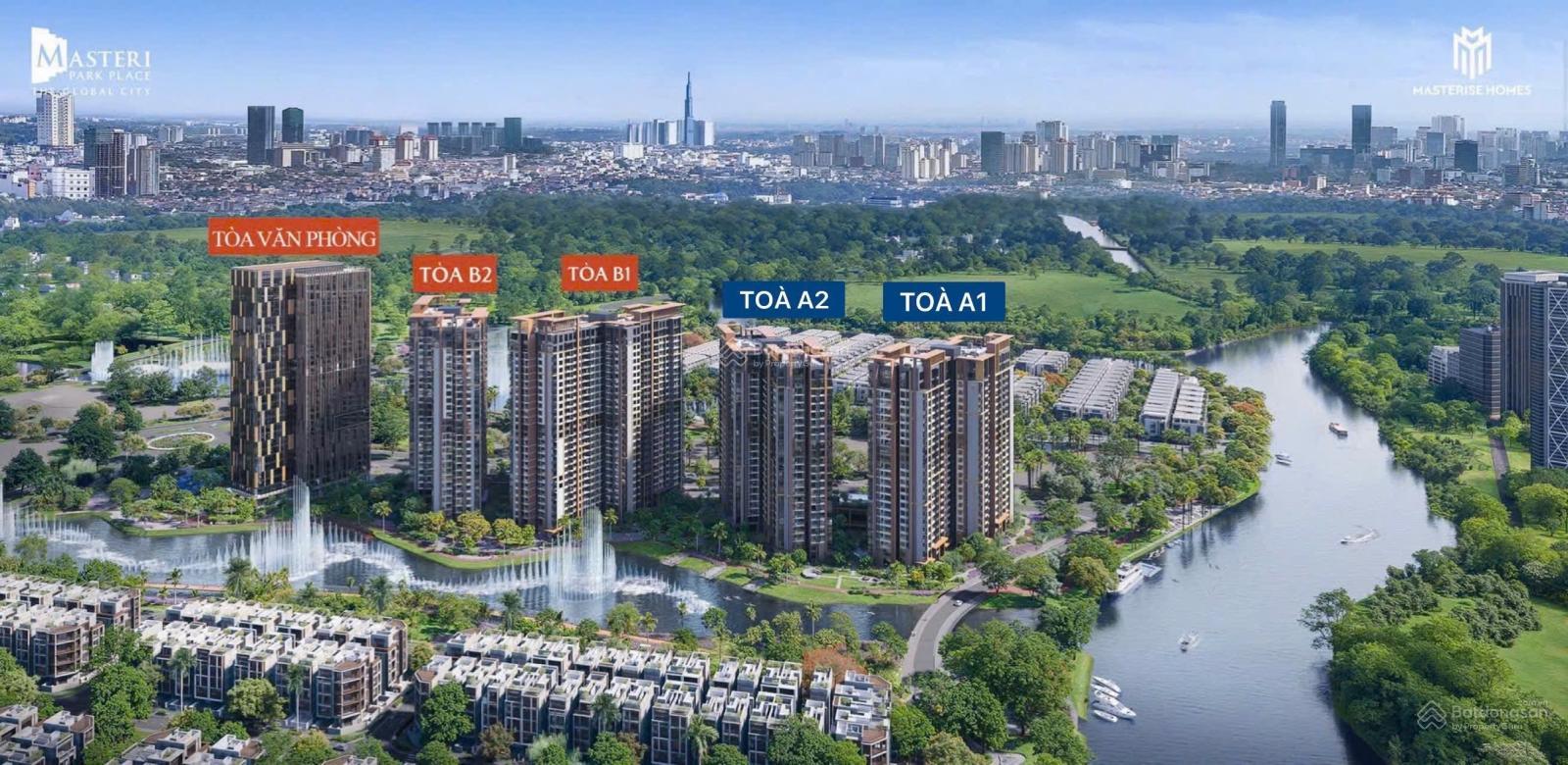 Căn hộ Masteri Park Place Quận 2 77m² giá chỉ 7.8 tỷ - View sông tuyệt đẹp!