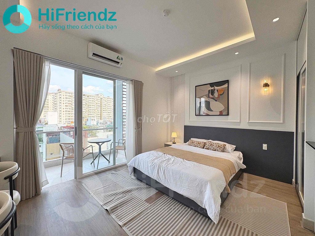 Cho thuê căn 1PN tách bếp 45m² giá 8 triệu - Trung tâm Bình Thạnh, tiện nghi đầy đủ!