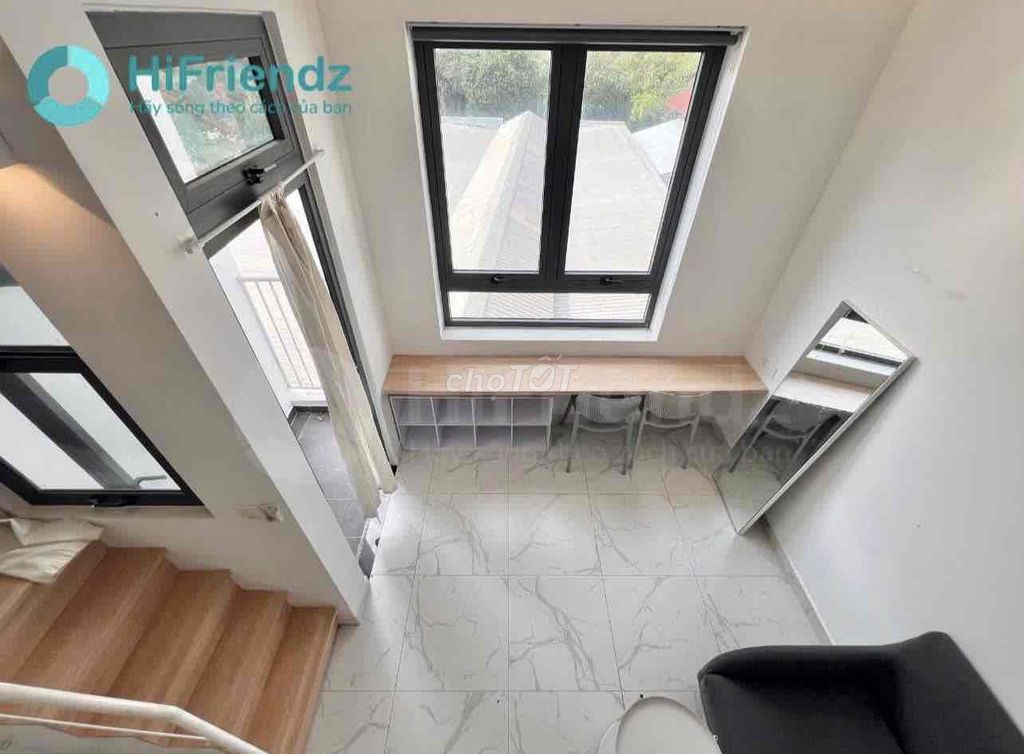 Căn hộ Duplex cao cấp quận Bình Thạnh 35m² giá 5 triệu - View đẹp, đầy đủ nội thất!