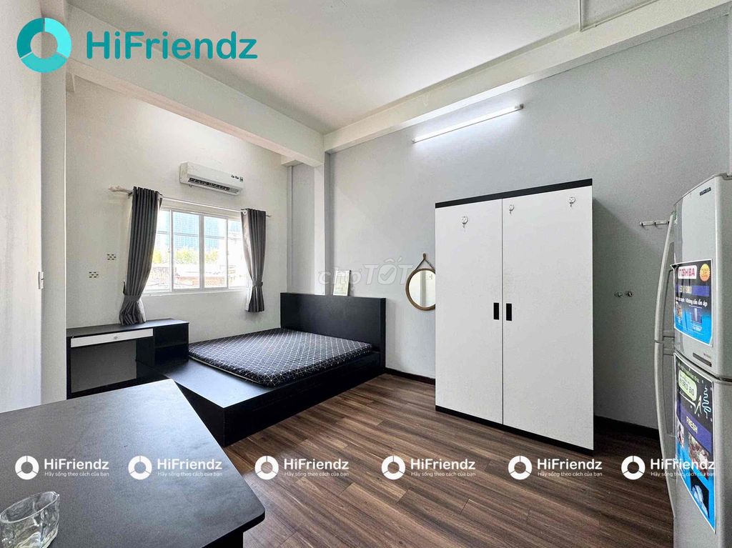 Căn hộ dịch vụ 1PN Ký Con Q1 28m² giá 6 triệu - Đầy đủ nội thất, ngay trung tâm!