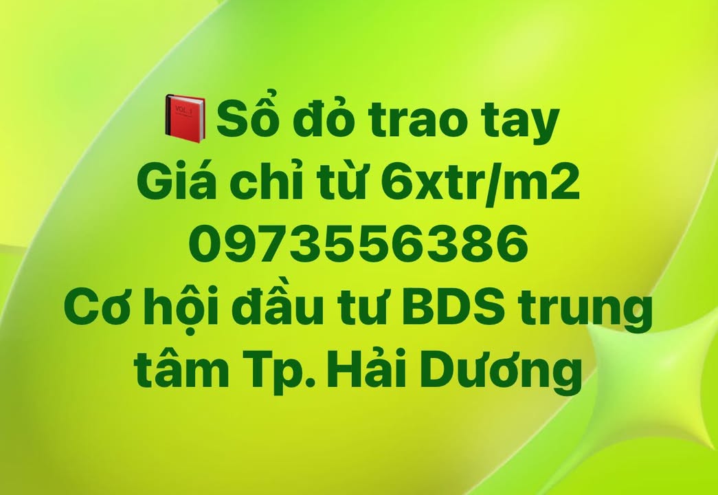 Đất nền dự án La Casta Hải Dương 60m² - Cơ hội đầu tư sinh lời hấp dẫn!