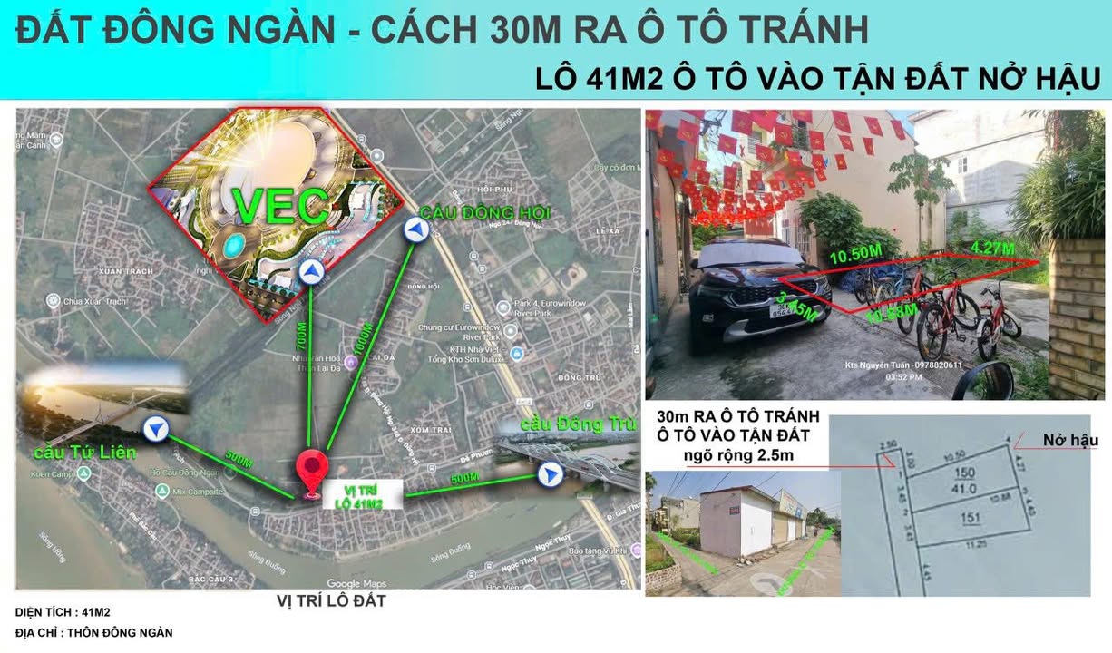 Đất nền Đông Hội, Đông Anh 41m² giá 4 tỷ - Vị trí trung tâm, tiện ích đầy đủ!