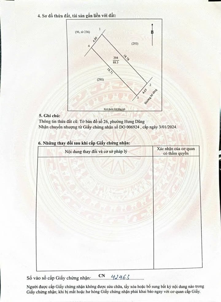 Đất nền Hưng Dũng, Vinh 88,3m² giá 3,5 tỷ - Vị trí đắc địa gần bệnh viện và trường đại học!