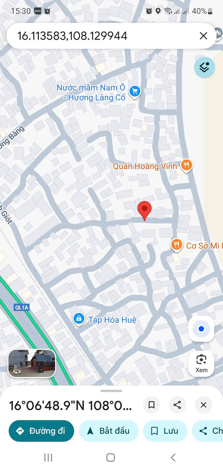 Đất biển Nam Ô Đà Nẵng 80m² giá 1.38 tỷ - Cơ hội đầu tư hiếm có!