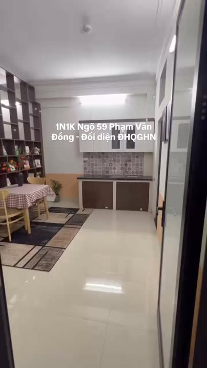 Cho thuê CCMN 1N1K tại ngõ 59 Phạm Văn Đồng 4.75 triệu - Full nội thất, tiện nghi!