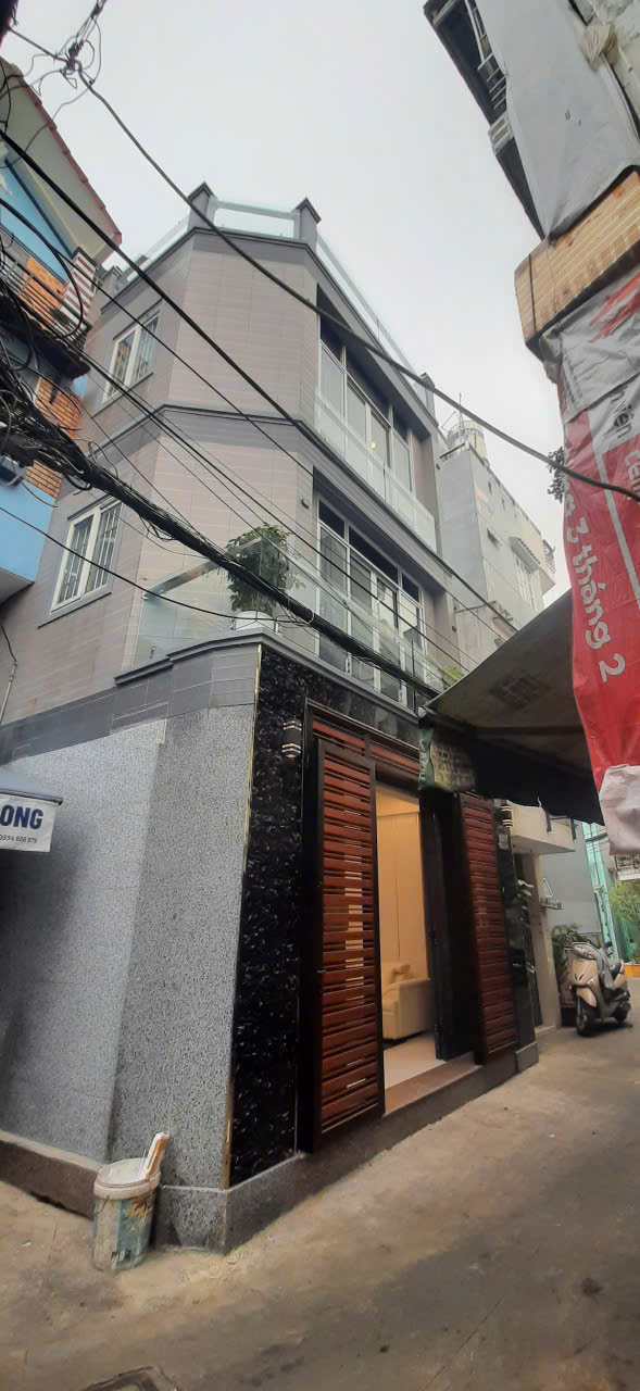 Nhà 4 tầng mới Hẻm 154 Âu Dương Lân, Quận 8, 44.65m² - Thiết kế hiện đại, thoáng mát!