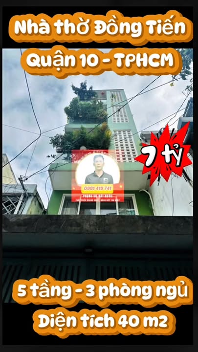 Nhà Quận 10 - Hẻm 3m - 5 Tầng - 3 Phòng Ngủ - Giá Chỉ Hơn 7 Tỷ