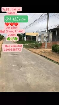 Đất thổ cư Tân Định, Đak Pơ 245m² giá 435 triệu - Cơ hội đầu tư hấp dẫn!