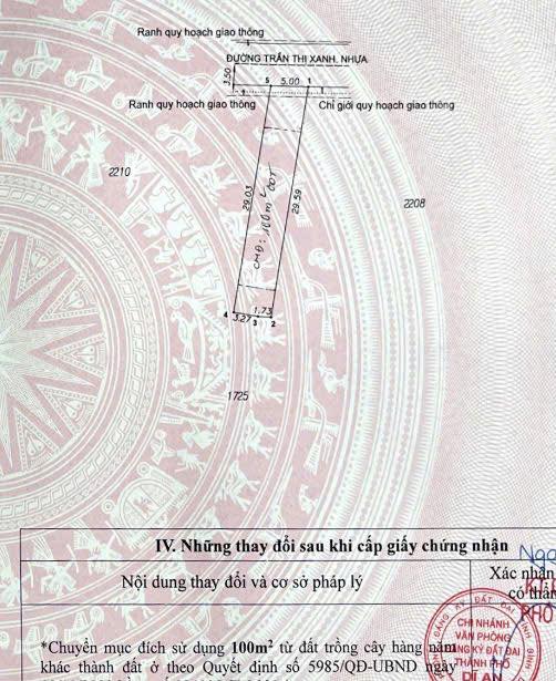 Đất mặt tiền kinh doanh Trần Thị Xanh, Tân Đông Hiệp 145m² - Cơ hội đầu tư tuyệt vời!