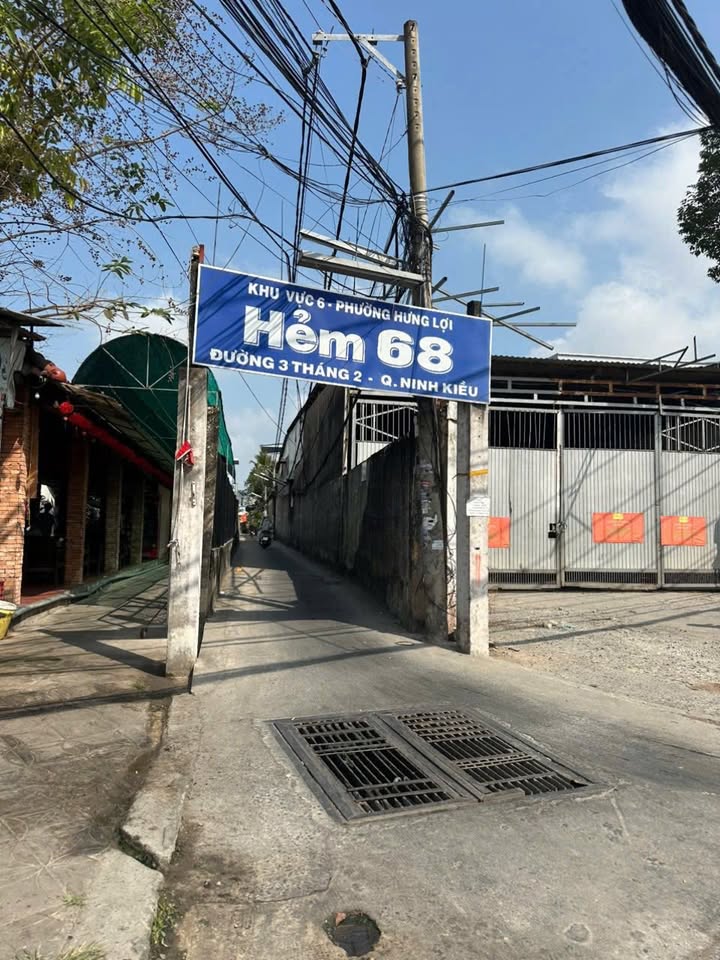 Đất thổ cư Hẻm 68 đường 3/2, quận Ninh Kiều, Cần Thơ 74m² - Giá chỉ 2.799 tỷ!