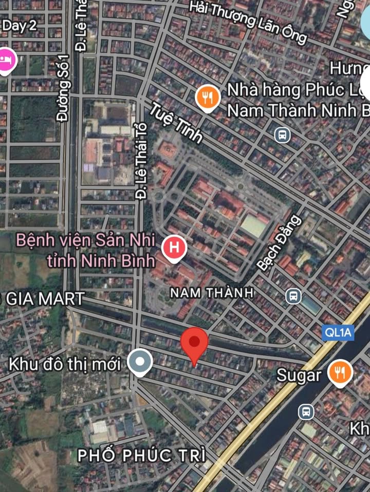 Bán đất mặt đường Phúc Trì, Nam Thành, Ninh Bình 90m² giá 4.8 tỷ - Hướng Bắc, thương lượng tốt!