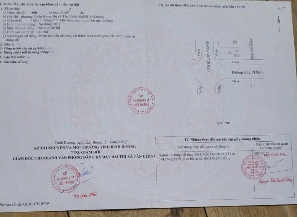 Đất nền góc 2 mặt tiền Uyên Hưng, Tân Uyên 168m² giá 4 tỷ - Tiềm năng kinh doanh vượt trội!