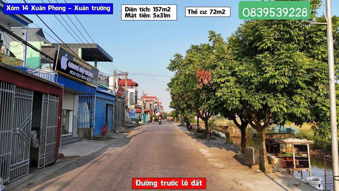 Đất nền kinh doanh 157m² tại Xuân Phong - Giá chỉ 2.55 tỷ